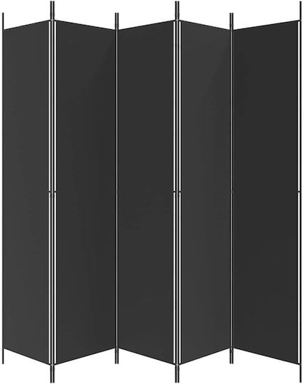 vidaXL Decorativ Paravan Tesatura cu 5 Panouri 250x220cm
