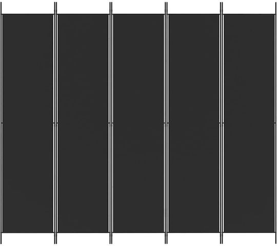 vidaXL Decorativ Paravan Tesatura cu 5 Panouri 250x220cm