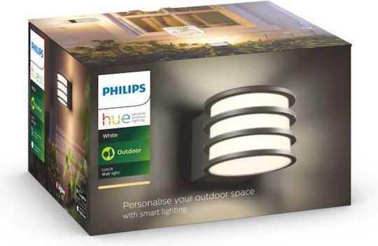 Philips Lucca Hue Wandmontierte Außenbeleuchtung Laterna E27 IP44