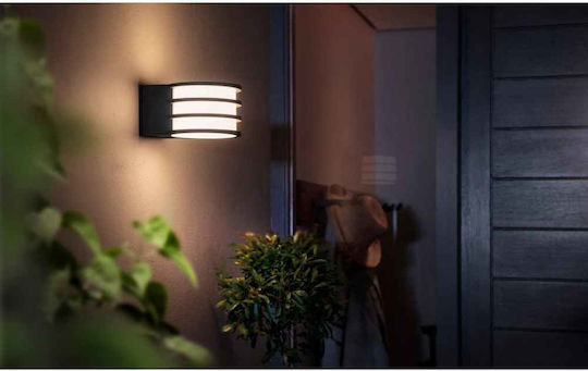 Philips Lucca Hue Wall-Mounted Outdoor Lighting Black Lantern Philips Lucca Hue Wall-Mounted Outdoor Lighting Black Lantern