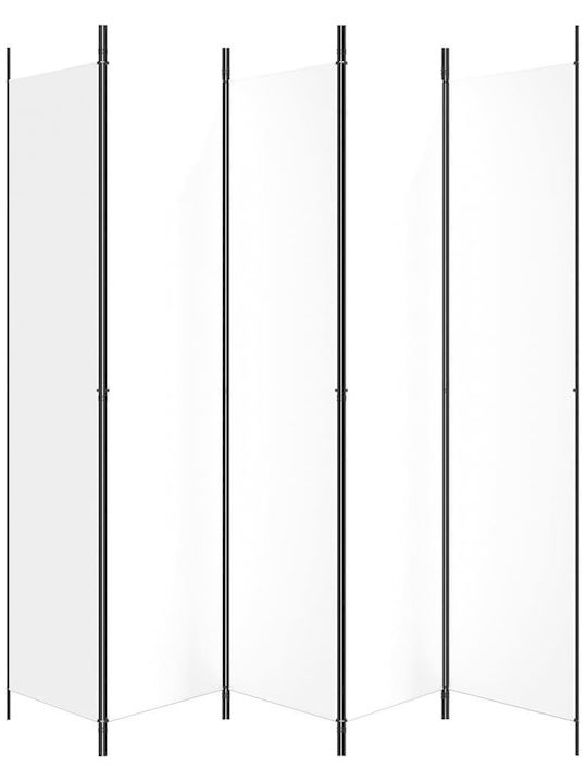 vidaXL Decorative Room Divider Fabric with 5 Panels 250x220cm