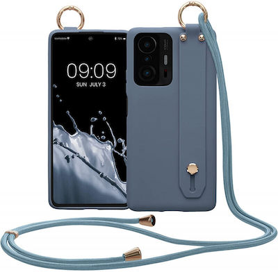 KWmobile Silicone Back Cover with Strap Dark Slate (Xiaomi 11T / 11T Pro)