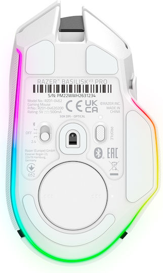 Razer Basilisk V3 Pro Wireless RGB Gaming Mouse 30000 DPI White