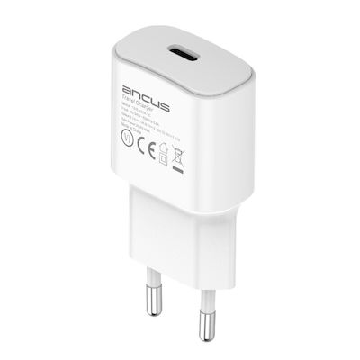 Ancus Încărcător Fără Cablu cu Port USB-C 20W Încărcare rapidă 3.0 Albς (C70)