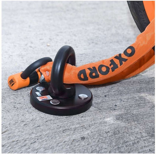 Oxford LK145 150cm Motorcycle Anti-Theft Chain with Lock in Orange LK145