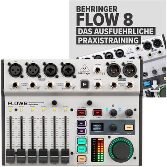 Behringer Flow 8 4 XLR Inputs & Bluetooth Case Bundle