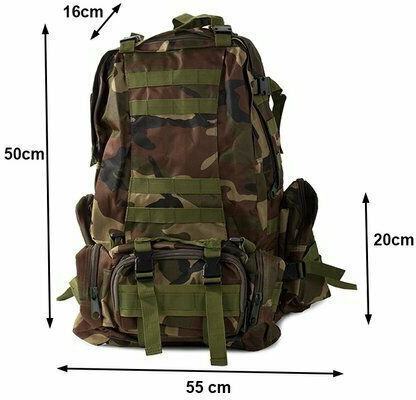 Verk Group Military Backpack Backpack Woodland 48.5lt