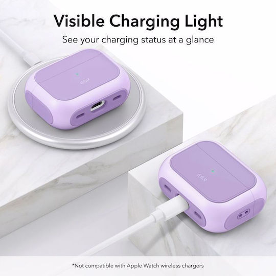 ESR Orbit Halolock Magsafe Case Plastic / Silicone Lavender for Apple AirPods Pro 2