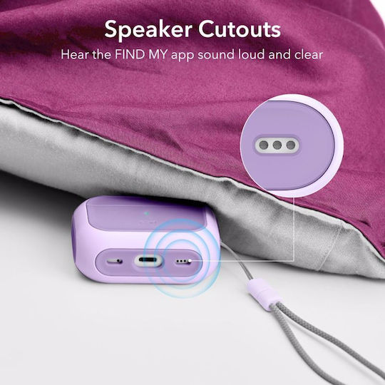 ESR Orbit Halolock Magsafe Case Plastic / Silicone Lavender for Apple AirPods Pro 2