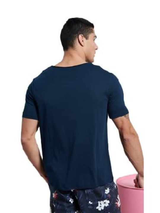 BodyTalk Men's Short Sleeve T-shirt Navy Blue