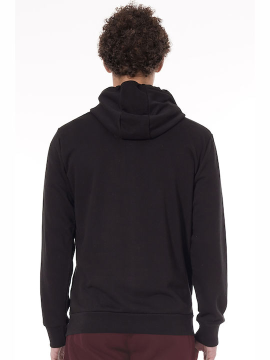 Magnetic North Men's Sweatshirt with Hood and Pockets Black