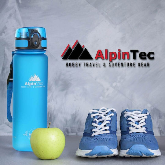AlpinPro Детска Бутилка За Вода Еднорог Пластмасова Non Spill Розова 500ml