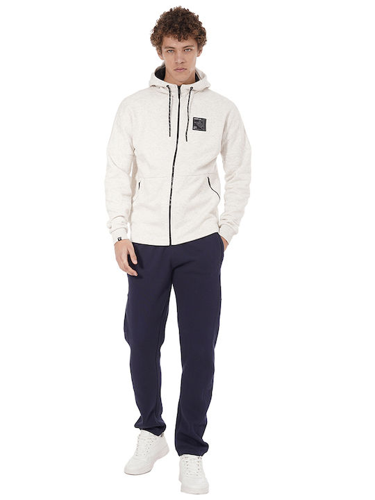 Hoodie with Oat Melange Colour
