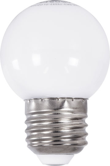 GloboStar LED Bulb 3W 100mm for Socket E27 and Shape G45 Warm White 240lm