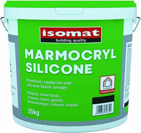 Isomat Σοβάς Plaster Fillers Marmocryl Silicone Fine 1,5mm 25kg