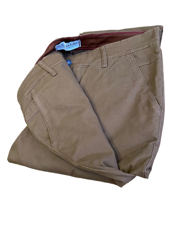 Williams Men's chinos pants brown color