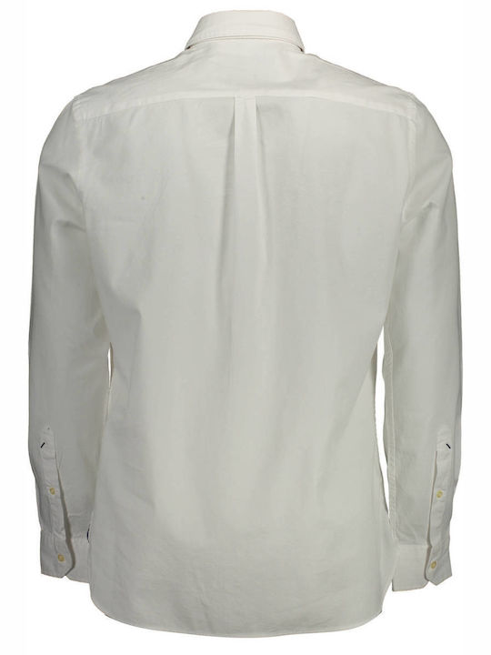 U.S. Polo Assn. Men's Shirt Long Sleeve Cotton White