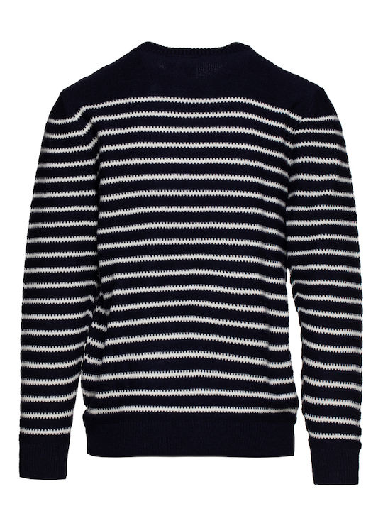 North 56°4 Knitted Blouse Striped - Blue Navy