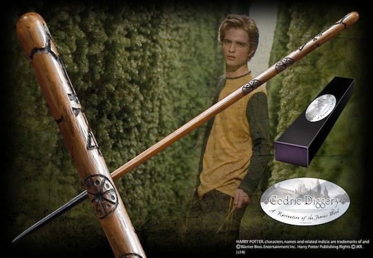 The Noble Collection Harry Potter Cedric Diggorys Zauberstab (Charakterausgabe) Replik Stick Länge 38cm im Maßstab 1:1