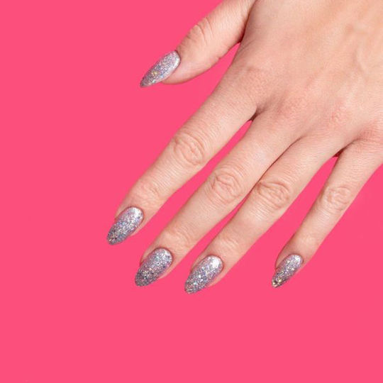 Semilac Classic Halb-permanenter Nagellack 460 Silver Fireworks mit Glitter 7ml 1Stück