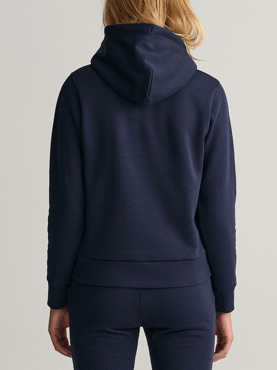 Gant Women's Hooded Sweatshirt Navy Blue