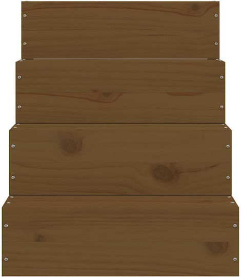 vidaXL Σκαλάκια Αυτοκινήτου για Σκύλο Καφέ 40x49x47cm Καφέ