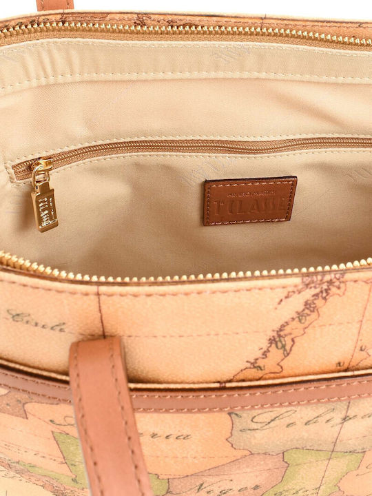 Δερμάτινη Γυναικεία Τσάντα Shopper Ώμου Ταμπά