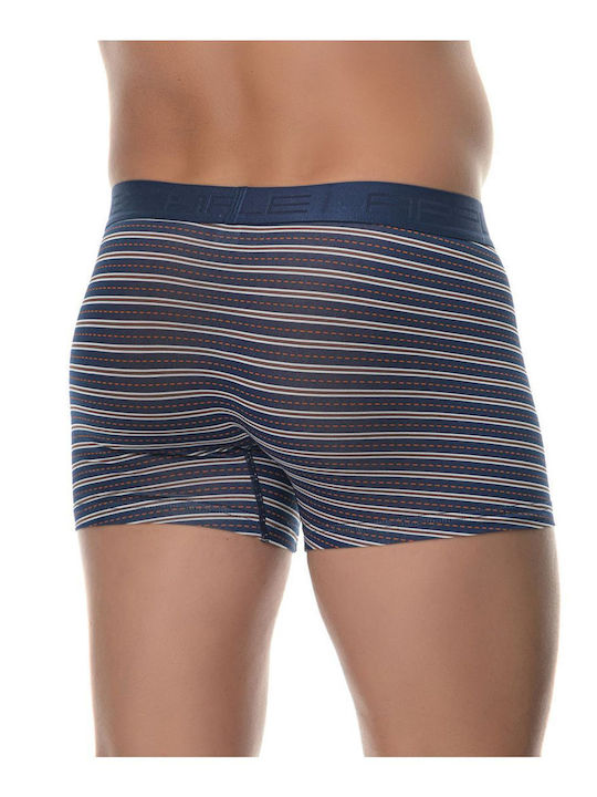 Apple Boxer Herren Boxershorts Blau mit Mustern 1Packung