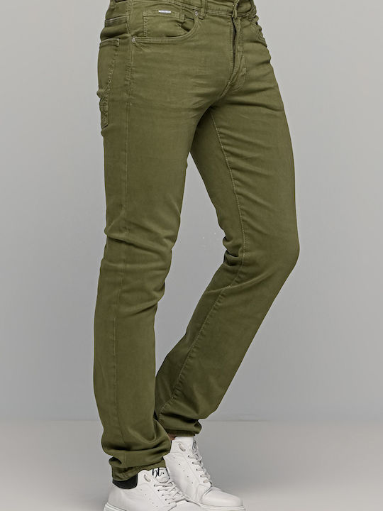 PETROL INDUSTRIES men's jean trousers elasticated - SEAHAM M3020 DNM007 6088 Olive oil