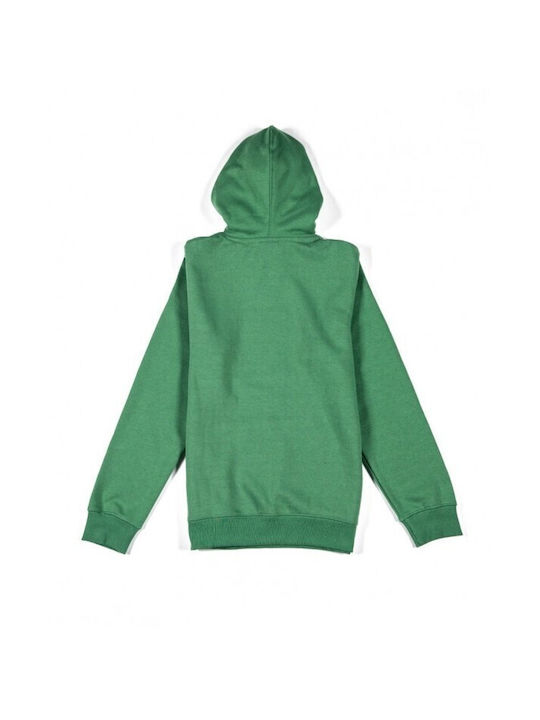 Russell Athletic Kids Sweatshirt with Hood and Pocket Green