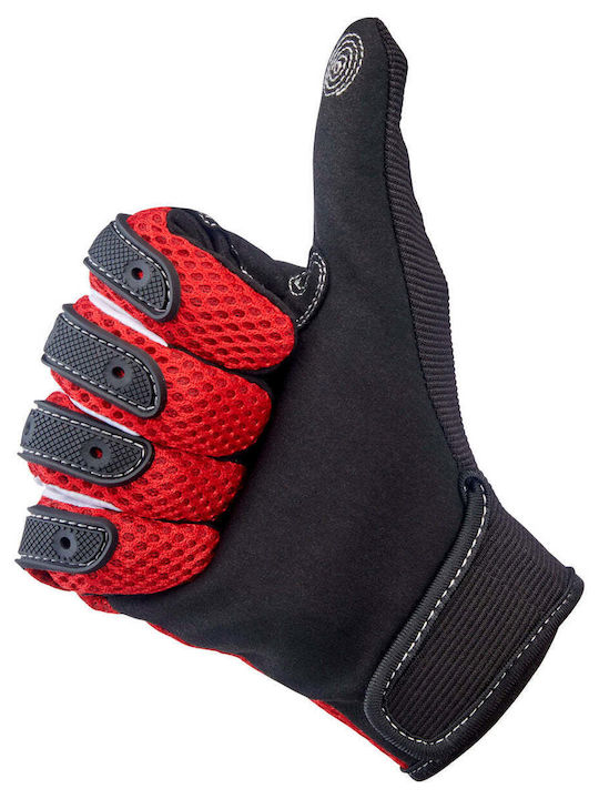 Biltwell Anza Herren Motorradhandschuhe 4 Jahreszeiten Red