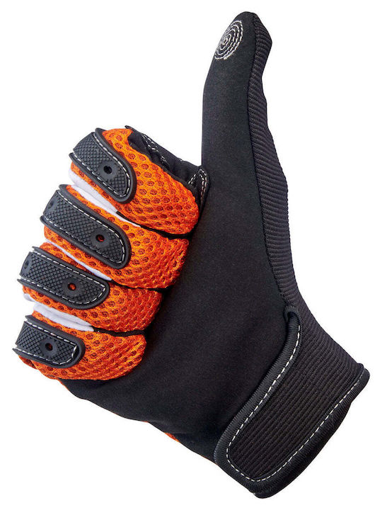Biltwell Anza Men's Motorcycle Gloves All Seasons Orange