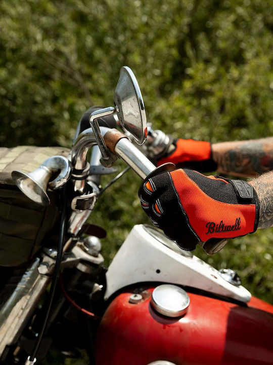 Biltwell Moto Summer Men's Motorcycle Gloves Orange/Black