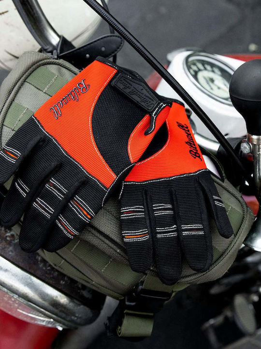Biltwell Moto Summer Men's Motorcycle Gloves Orange/Black