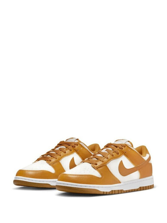Dunk Low Next Nature Sneakers Phantom / Gold Suede White Volt