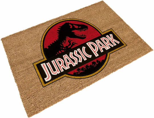 Sd Toys Πατάκι Εισόδου από Κοκοφοίνικα Jurassic Park Logo Μπεζ 40x60εκ. SDTUNI25368 Μπεζ