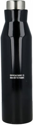 Stor Kids Stainless Steel Water Bottle Minecraft Black 580ml BOMC