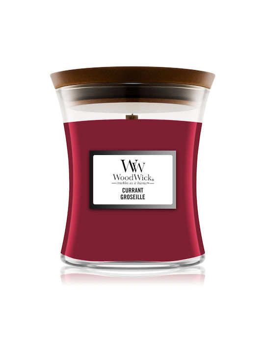 WoodWick Duftkerze Currant Scented Gefäß Rot 275gr 1Stück