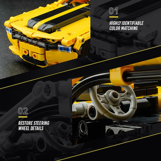 Qman Τουβλάκια Energy Racing Car για 8+ Ετών 501τμχ