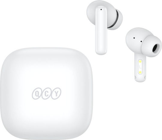 QCY T13 ANC In-ear Bluetooth Handsfree Earphones with Sweat Resistance and Charging Case White