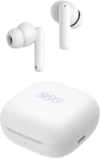 QCY T13 ANC In-ear Bluetooth Handsfree Earphones with Sweat Resistance and Charging Case White