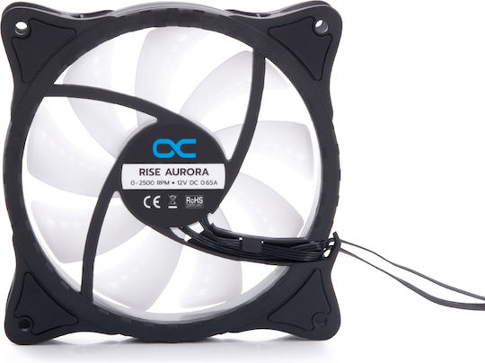 Alphacool Rise Aurora Case Fan 120mm (2500rpm) με ARGB Φωτισμό και Σύνδεση 4-Pin PWM