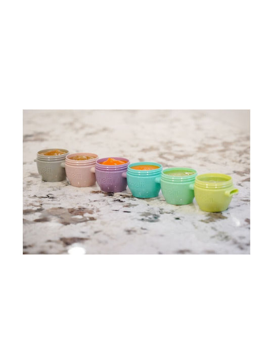 Melii Plastic Lunch Box Snap & Go Multicolour 59ml 6pcs