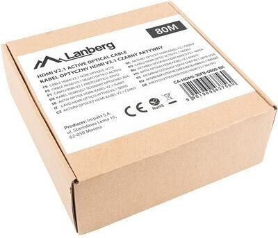 Lanberg HDMI 2.1 Kabel HDMI-Stecker - HDMI-Stecker 80m Schwarz