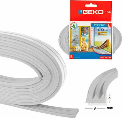 Geko Rubber Draft Stopper Door in White Color 6m