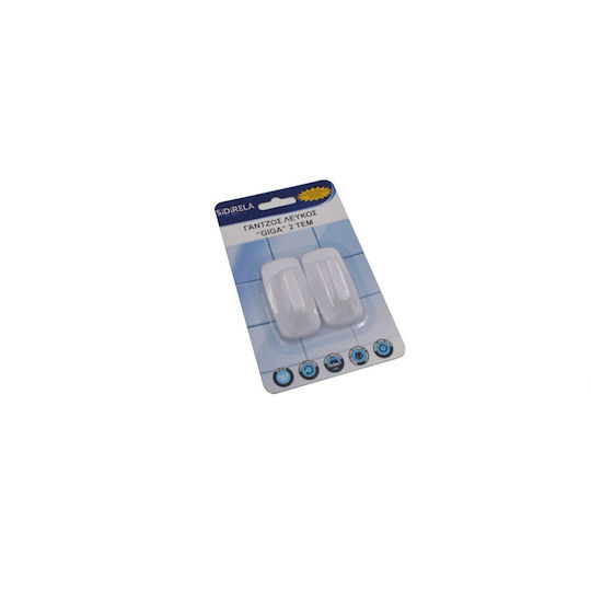 Sidirela Giga E-3796 Cremăstrașuri cu autocolant Plastice Albe 2buc