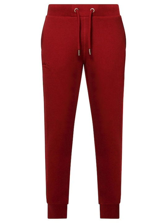 Sweatpants with Elastic Red