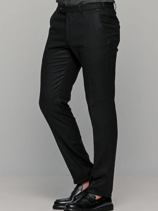 Sergio Trousers Suit in Loose Fit Black