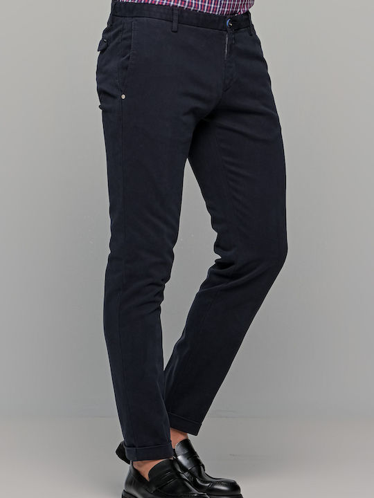 Hose Chino in Geradem Schnitt Blau