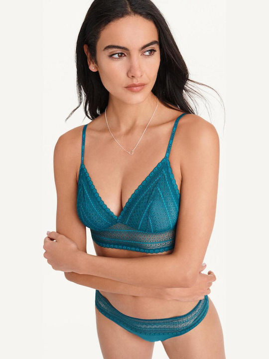 DKNY Women's Bralette Bra Petrol